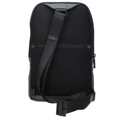 Piquadro Gray Fabric Crossbody Bag