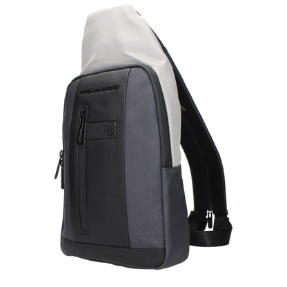 Piquadro Gray Fabric Backpack