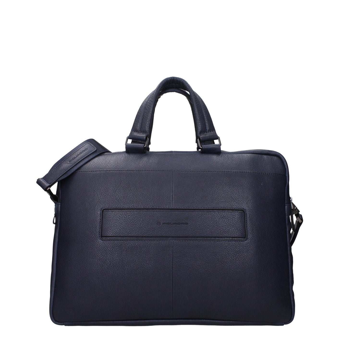 Piquadro Blue Leather Business And Laptop Bag