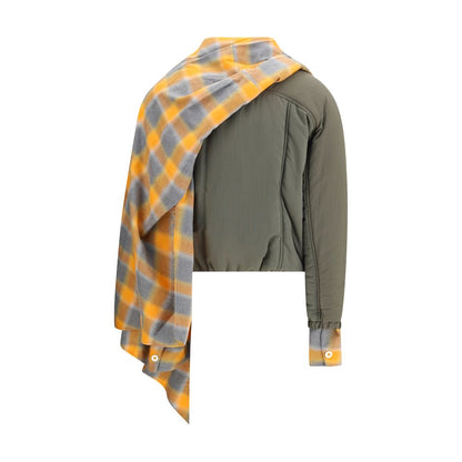 MARBELL Maxi-scarf Puffer Jacket