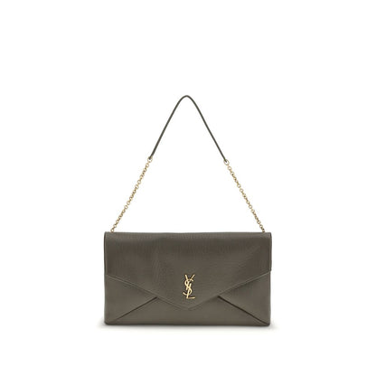 Saint Laurent Green Lamb Ovis Aries Aries Shoulder Bag