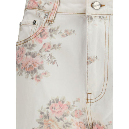 Ganni Stary Jeans mit Blumendruck