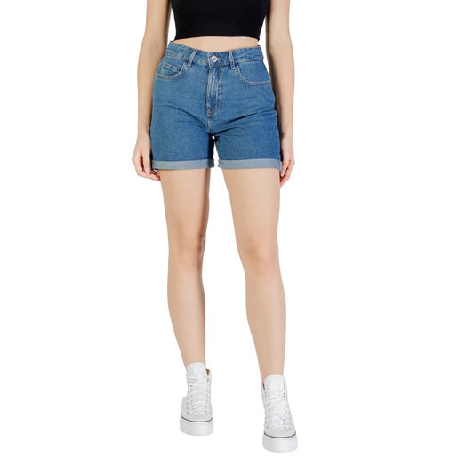Only – Blaue Baumwollshorts