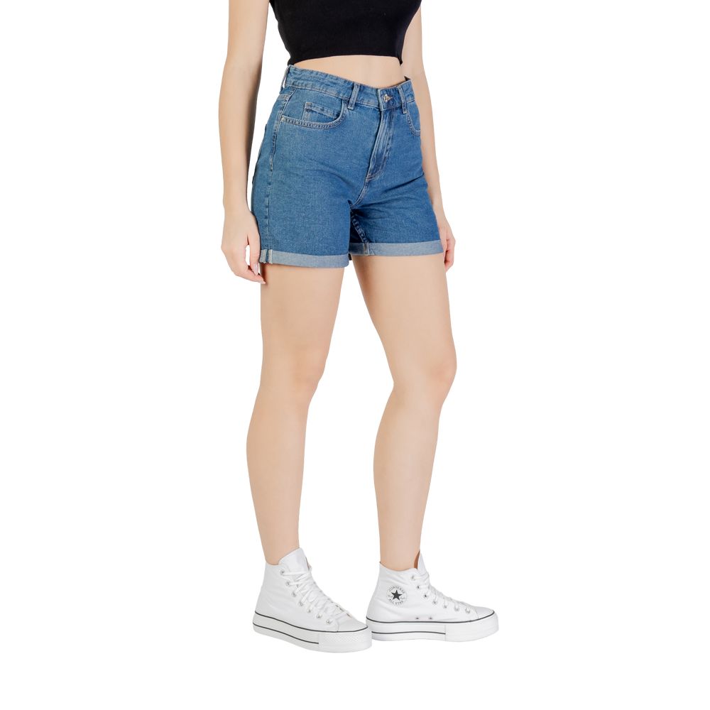 Only – Blaue Baumwollshorts