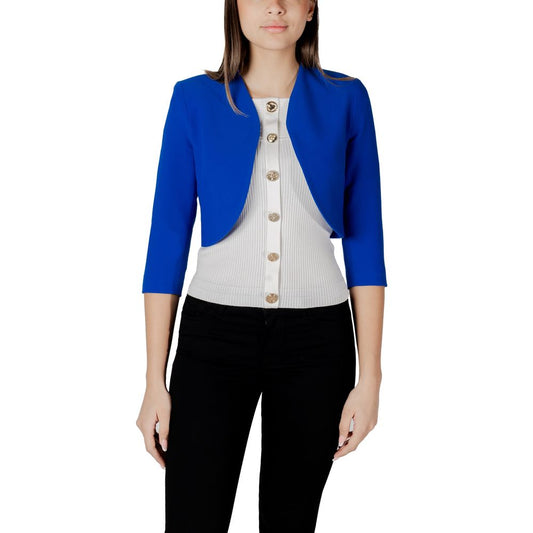 Morgan De Toi Blue Polyester Cloacks