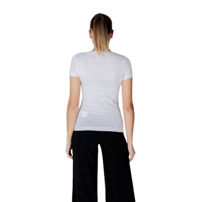 Guess – Weißes Baumwoll-T-Shirt