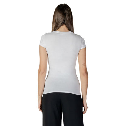 Guess – Weißes Baumwoll-T-Shirt