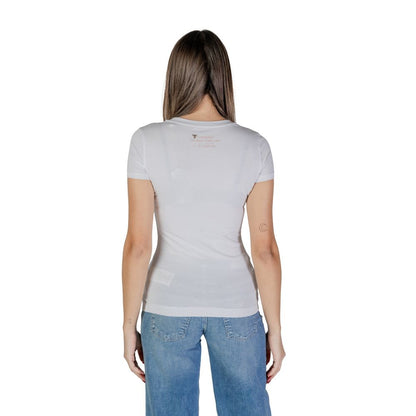 Guess – Weißes Baumwoll-T-Shirt