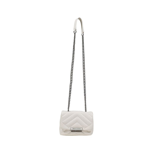 Armani Exchange – Weiße Polyester-Handtasche