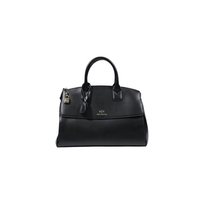 Armani Exchange – Schwarze Polyester-Handtasche