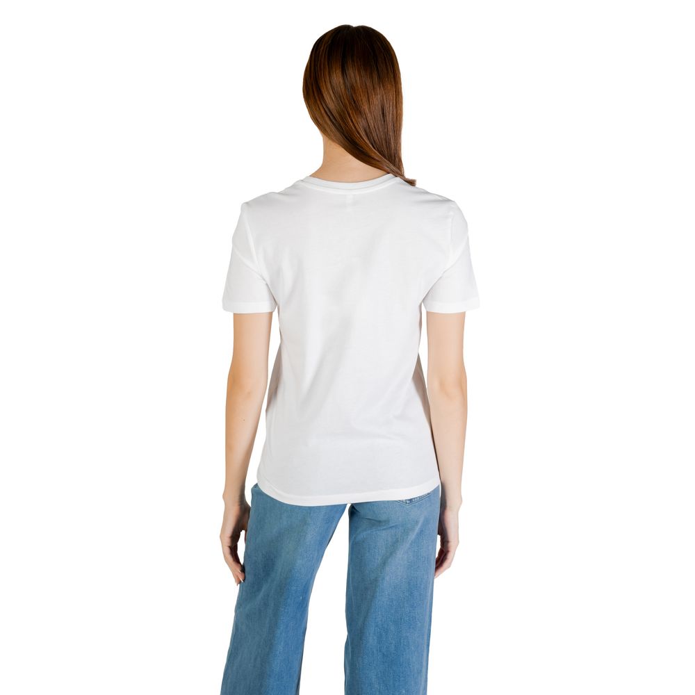 Only – Blaues T-Shirt aus Bio-Baumwolle