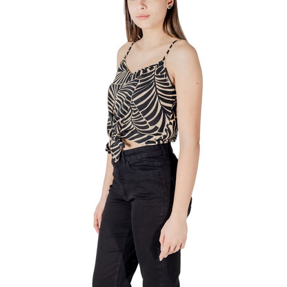 Only – Schwarzes Viskose-Tanktop