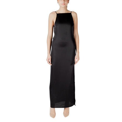 Only Schwarzes, langes Oberteil aus recyceltem Polyester