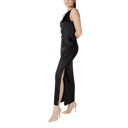 Only Schwarzes, langes Oberteil aus recyceltem Polyester