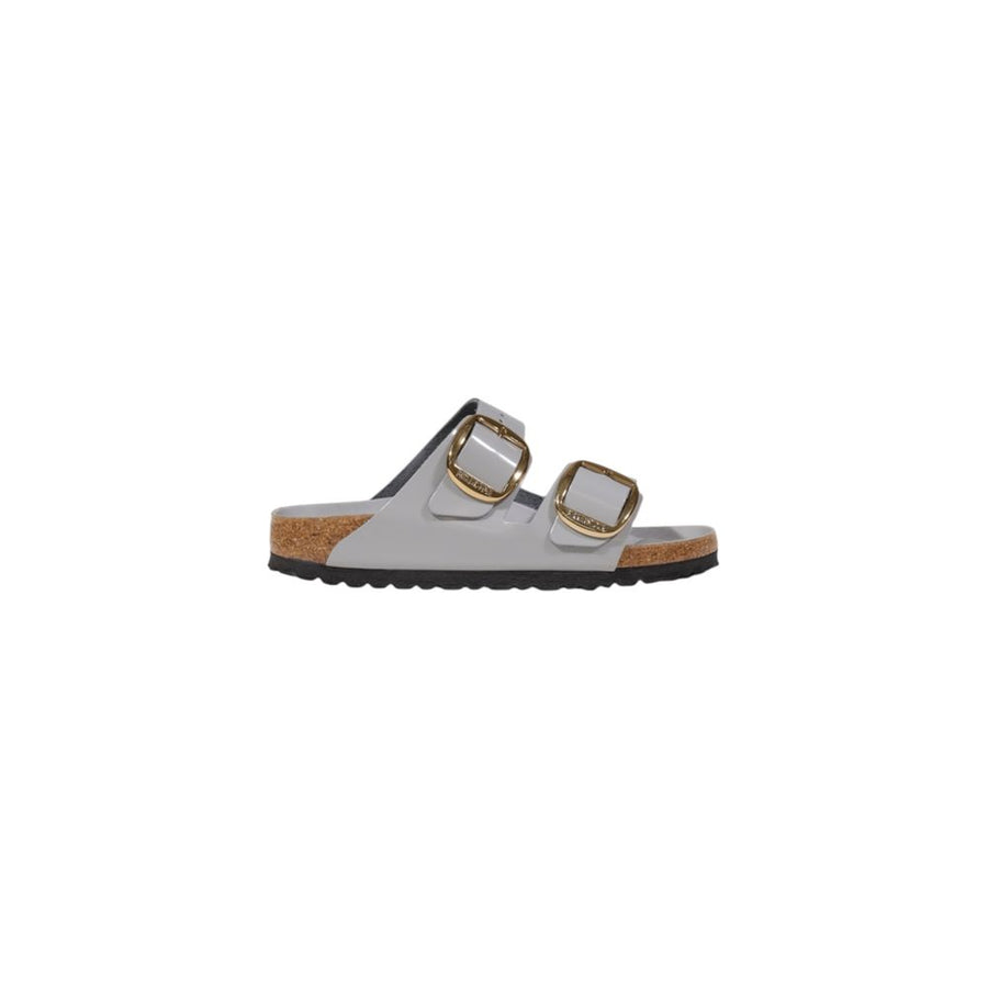 Birkenstock Gray Leather Slippers
