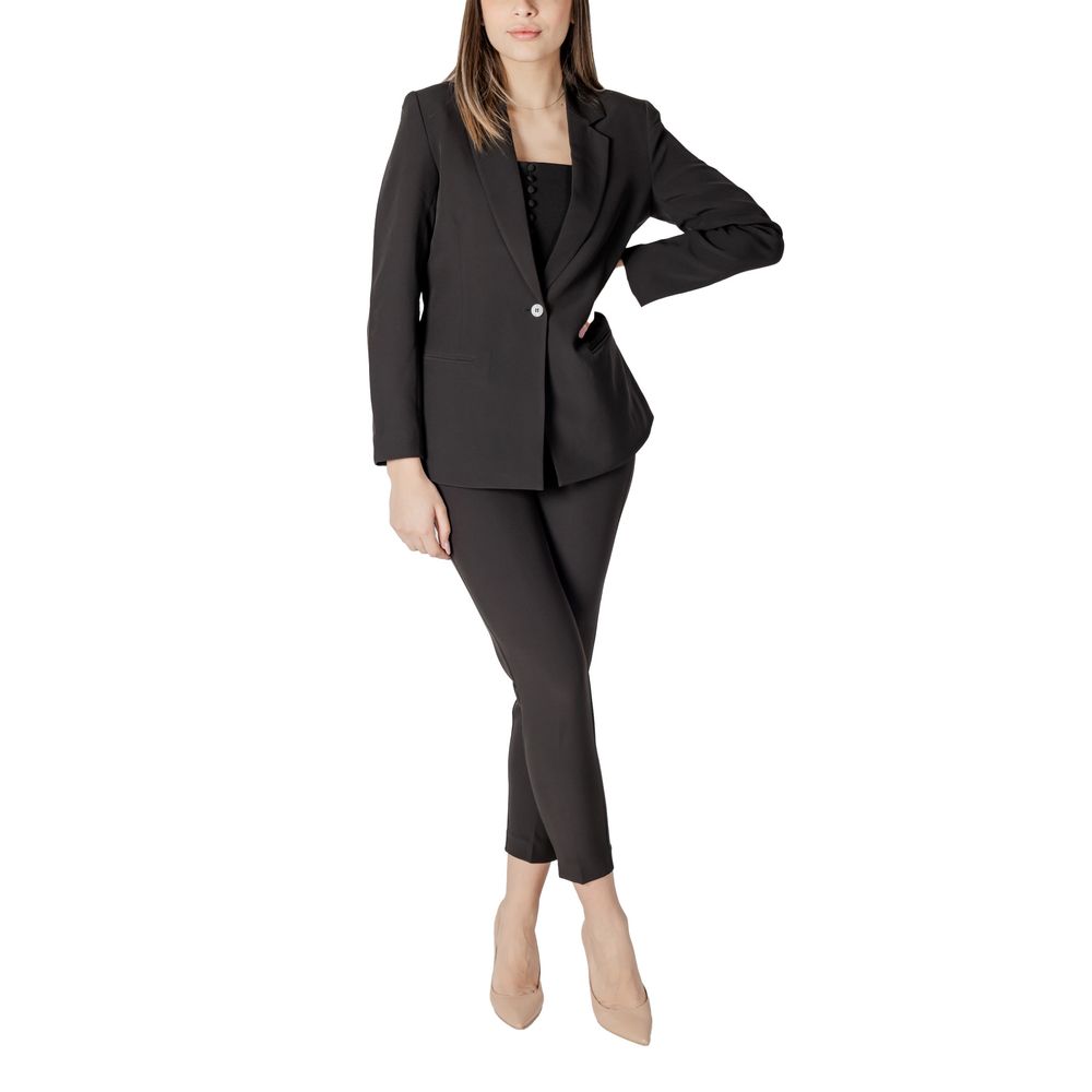 ICHI Schwarzer Polyester-Blazer