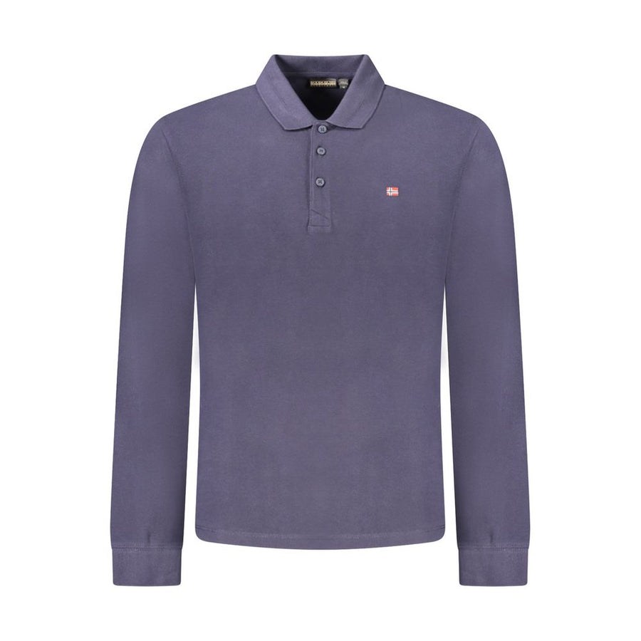 Napapijri Blue Cotton Men Polo Shirt