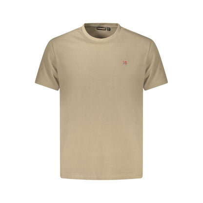 Napapijri Brown Cotton Men T-Shirt