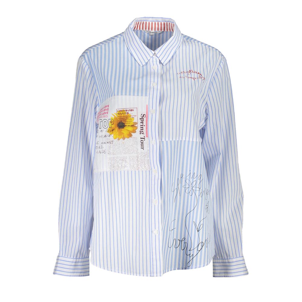 Desigual Azzurro Viscose Women Shirt