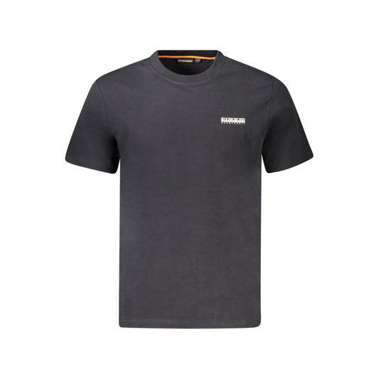 Napapijri Schwarzes Baumwoll-T-Shirt für Herren