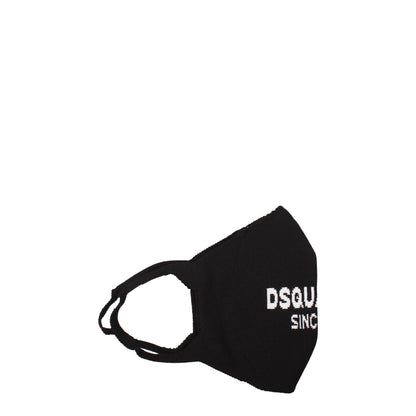 Dsquared² Schwarze Polypropylen-Gesichtsmasken