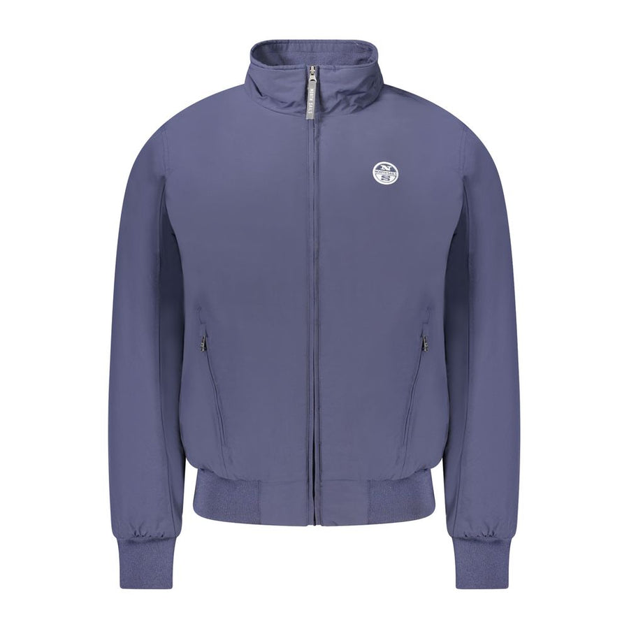 North Sails Blue Polyester Men's Bomber Jacket