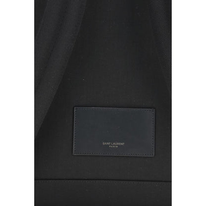 Saint Laurent Black Recycled Polyamide Backpack