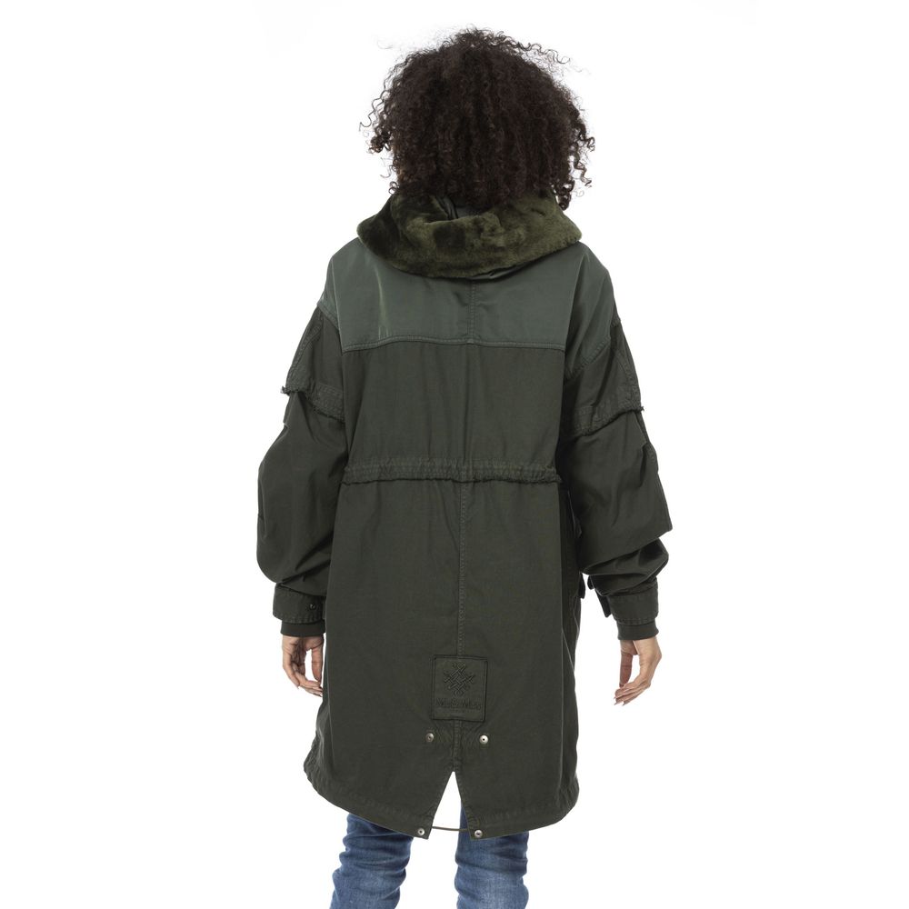 Mr&amp;Mrs Italy Damenparka aus grüner Baumwolle