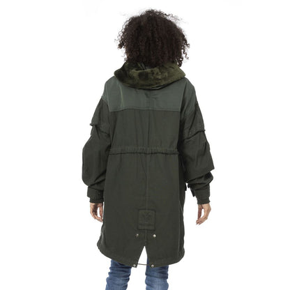Mr&amp;Mrs Italy Damenparka aus grüner Baumwolle