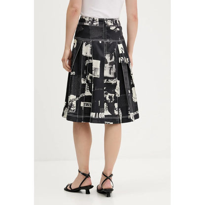 Desigual Schwarzer Baumwollrock