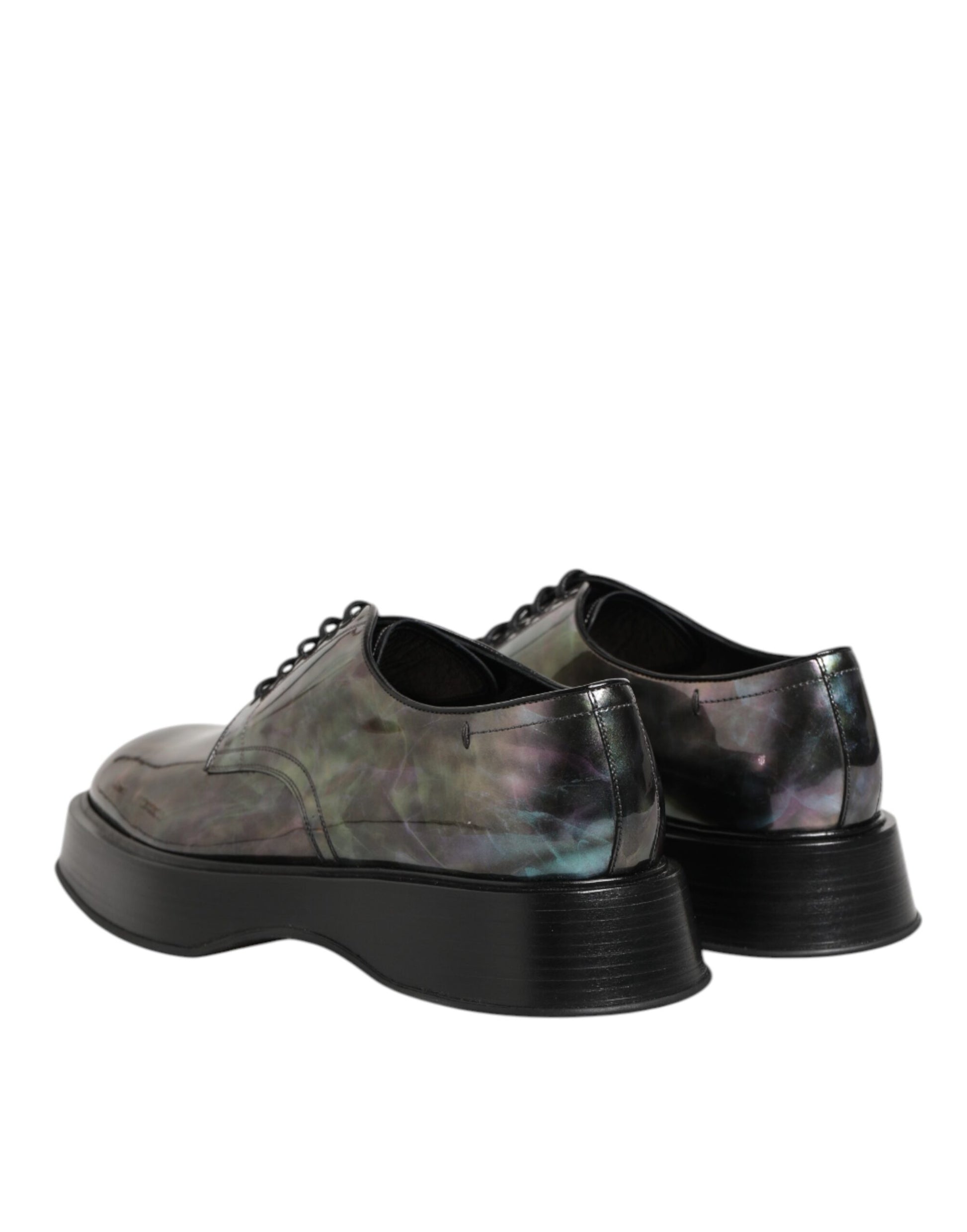 Dolce &amp; Gabbana – Mehrfarbige formelle Derby-Schuhe aus Leder zum Schnüren für Herren