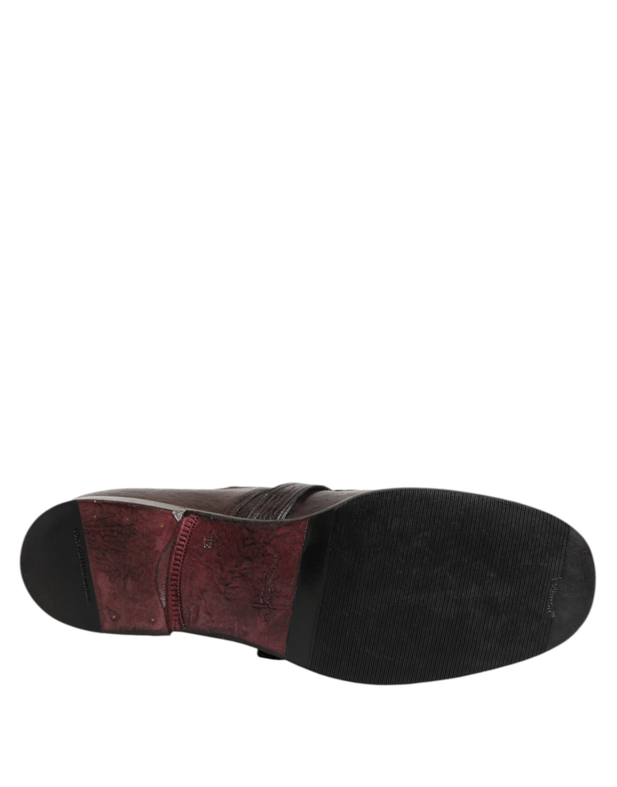 Dolce &amp; Gabbana – Formelle Derby-Schuhe aus braunem Leder mit Monkstrap