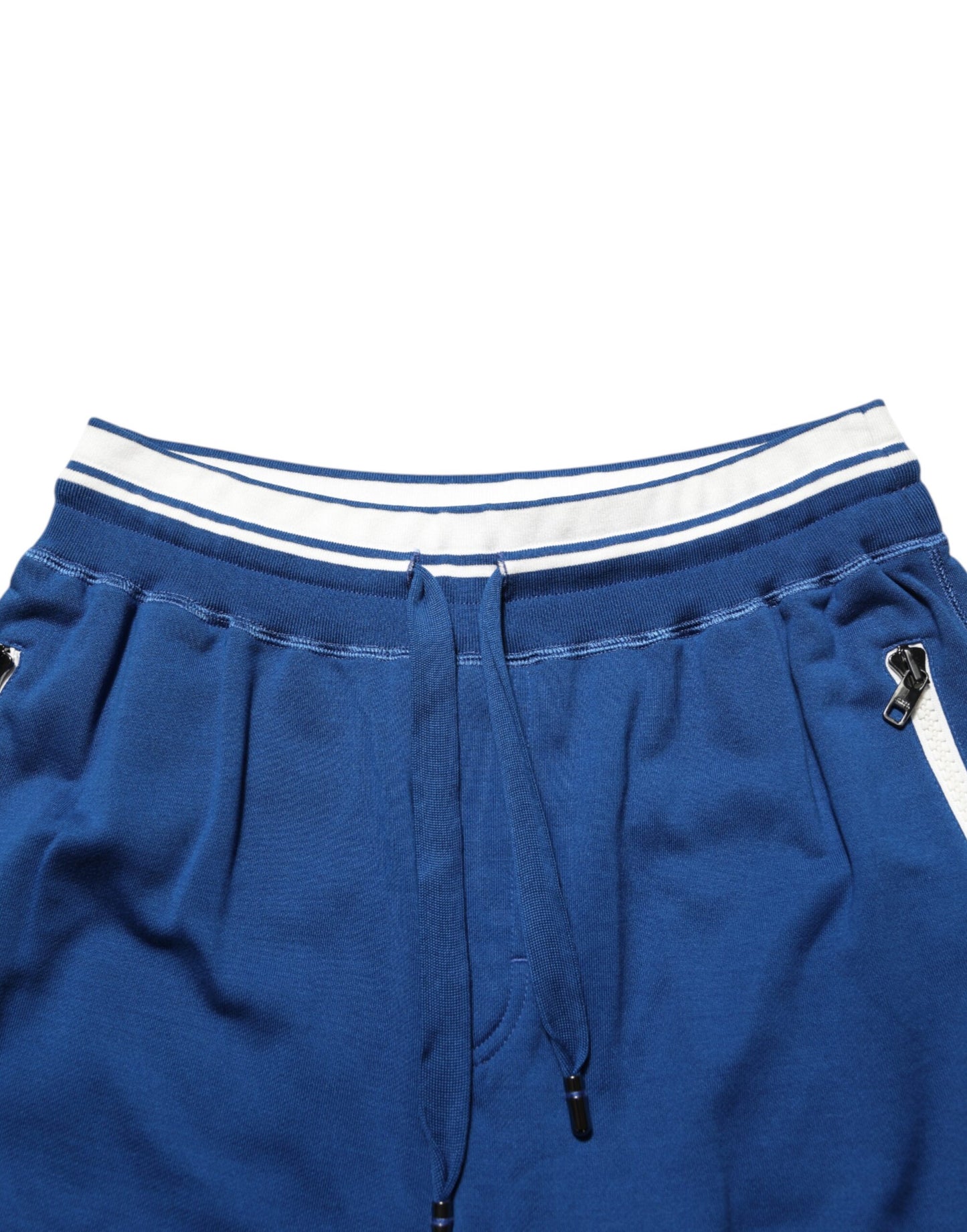 Dolce &amp; Gabbana – Blaue Bermuda-Jogginghose aus Baumwollmischung