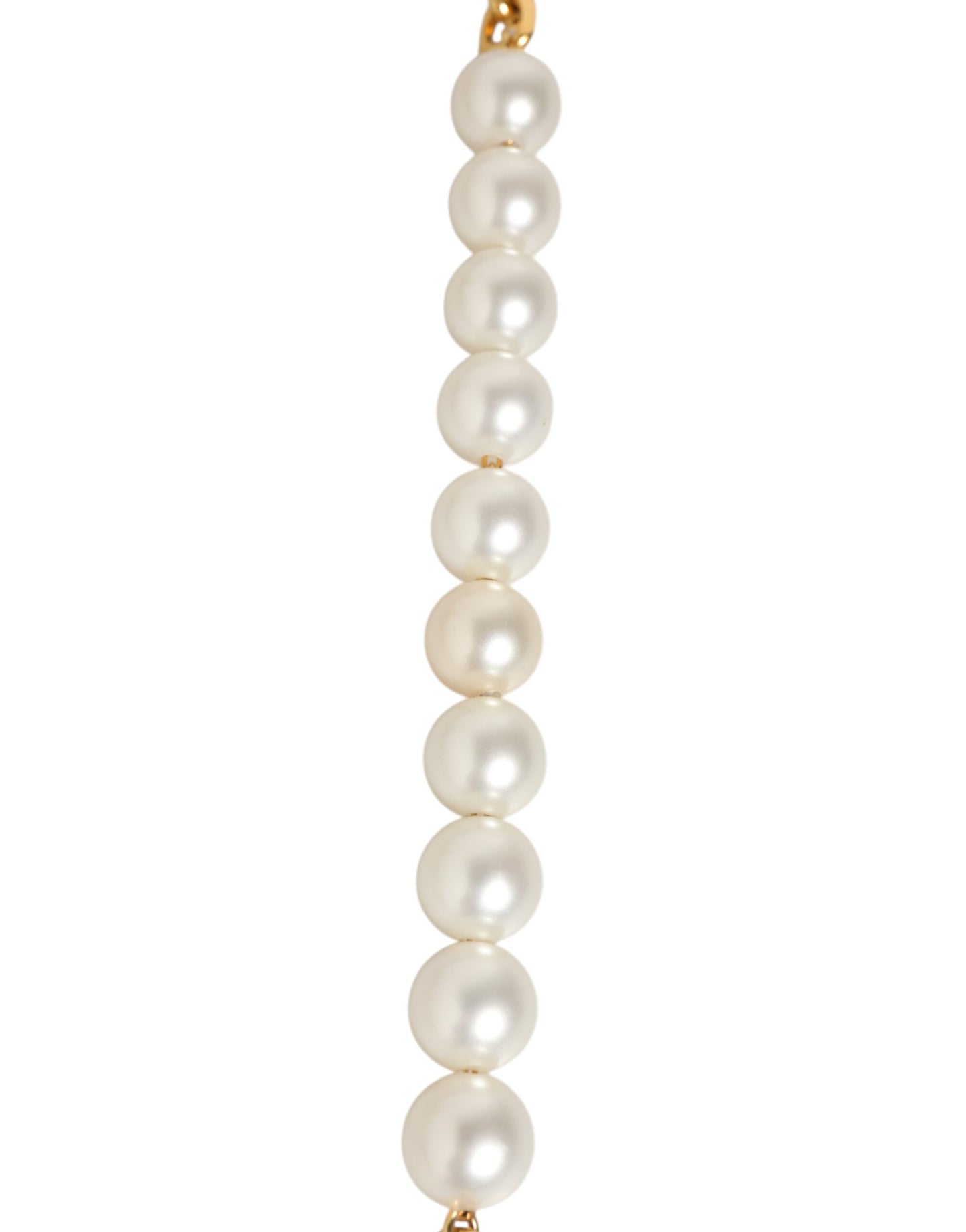 Dolce &amp; Gabbana Schwarzes Leder Gold Kette Tasche Zubehör Schultergurt