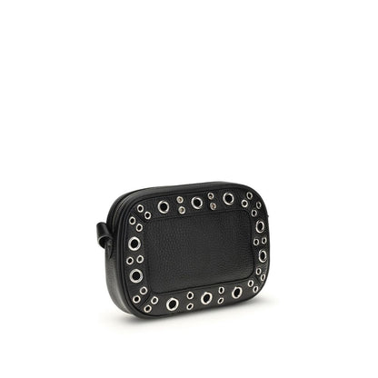 Valentino Garavani Black Leather Shoulder Bag