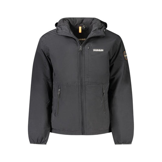 Napapijri Schwarze Polyamid-Herrenjacke