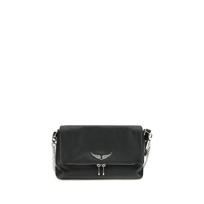 Zadig & Voltaire Black Calf Leather Bos Taurus Shoulder Bag