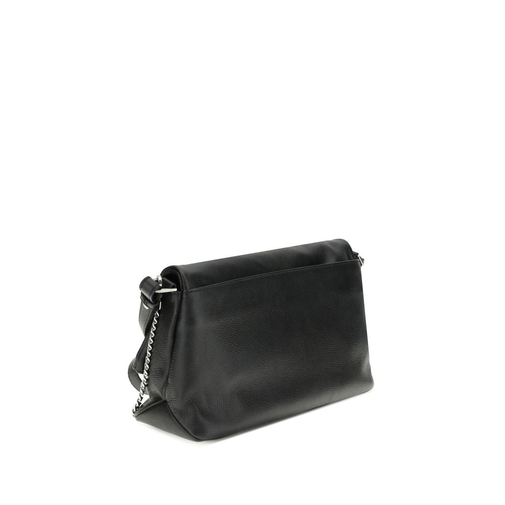 Zadig & Voltaire Black Calf Leather Bos Taurus Shoulder Bag
