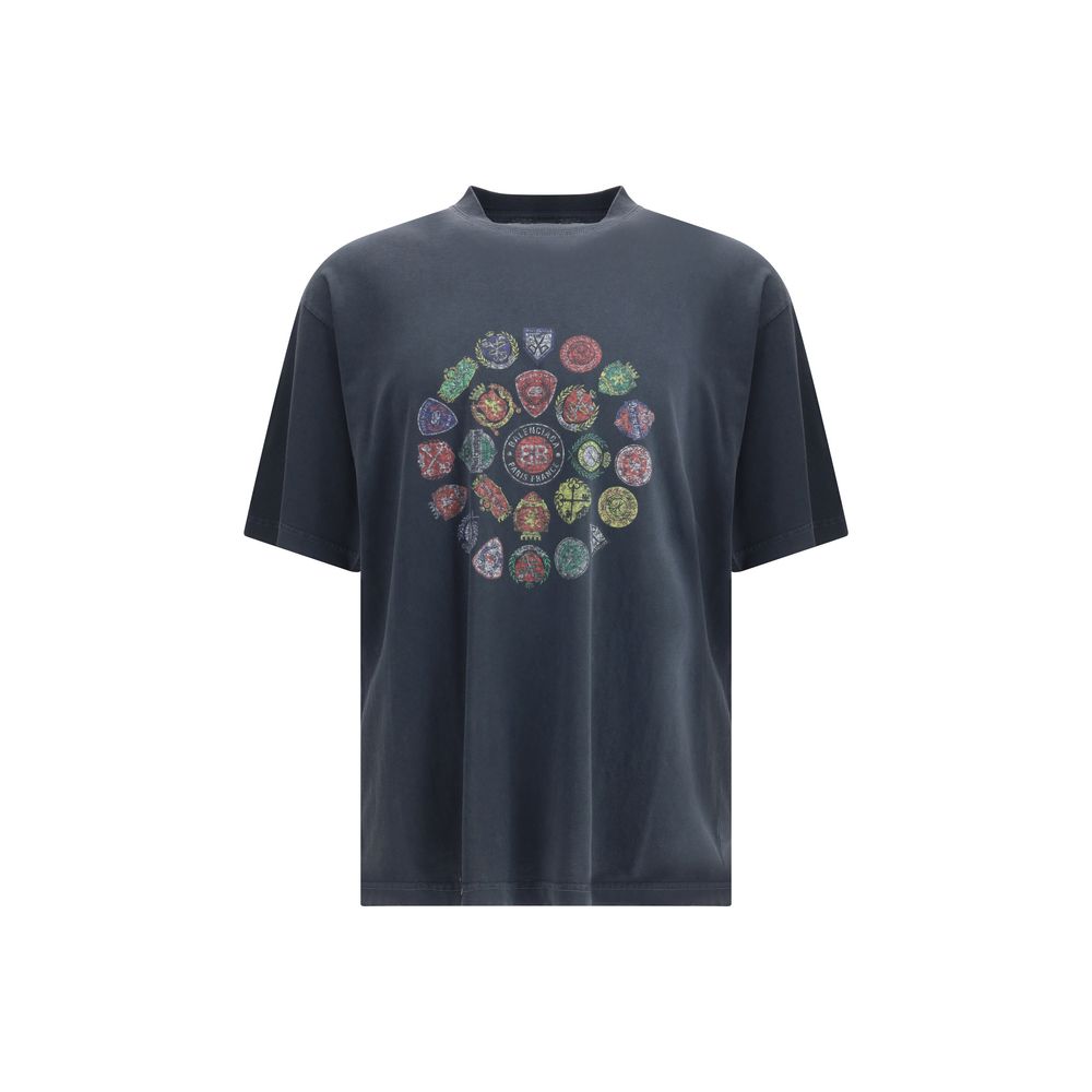 Balenciaga T-Shirt aus Baumwolle mit Logo-Print
