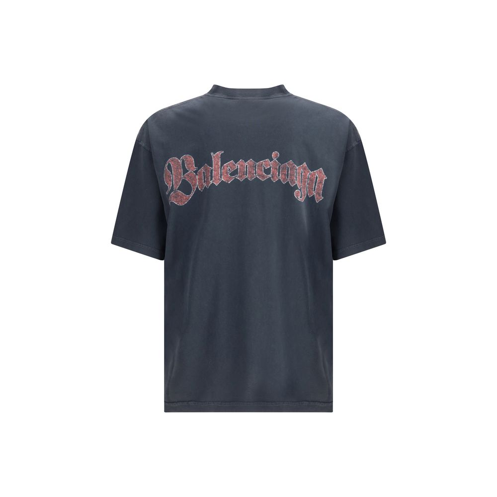Balenciaga T-Shirt aus Baumwolle mit Logo-Print