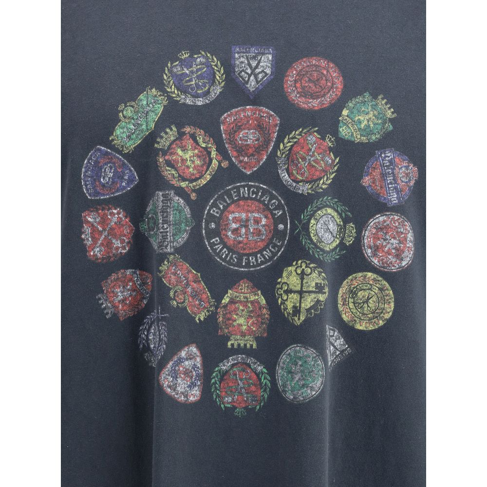 Balenciaga T-Shirt aus Baumwolle mit Logo-Print