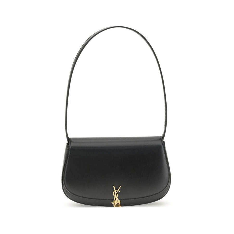 Saint Laurent Black Calf Leather Bos Taurus Shoulder Bag