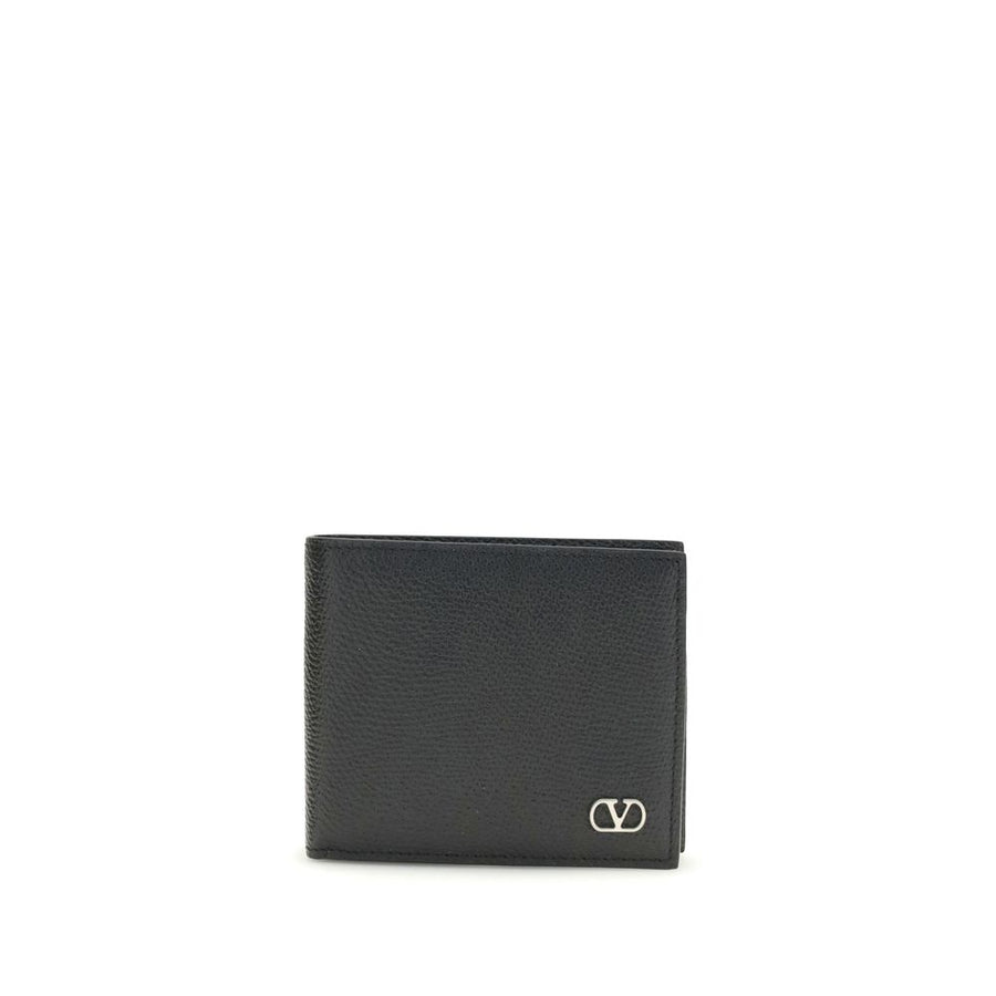 Valentino Garavani Black Calf Leather Bos Taurus Wallet
