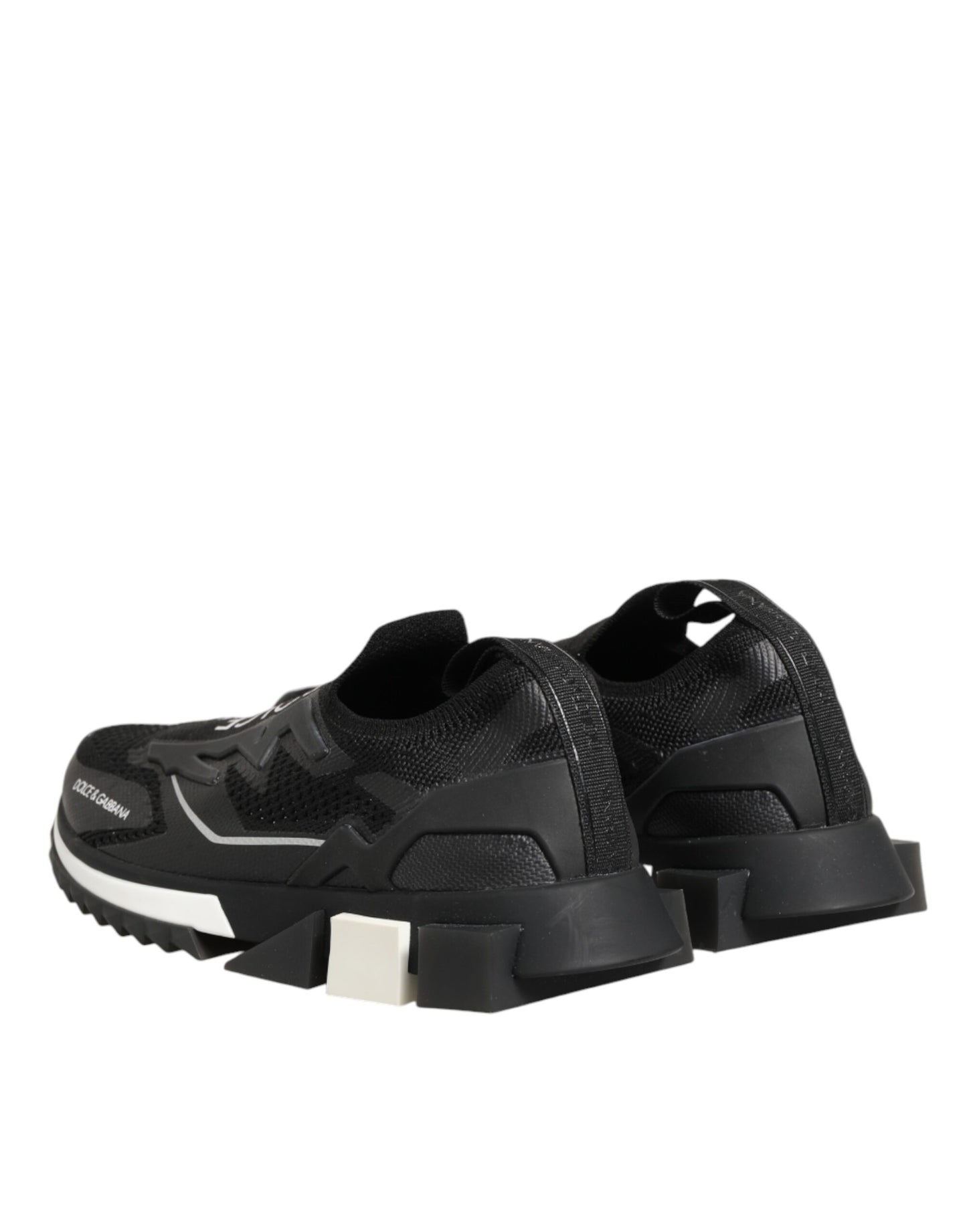 Dolce &amp; Gabbana Schwarze SORRENTO Sport Stretch Sneakers Schuhe