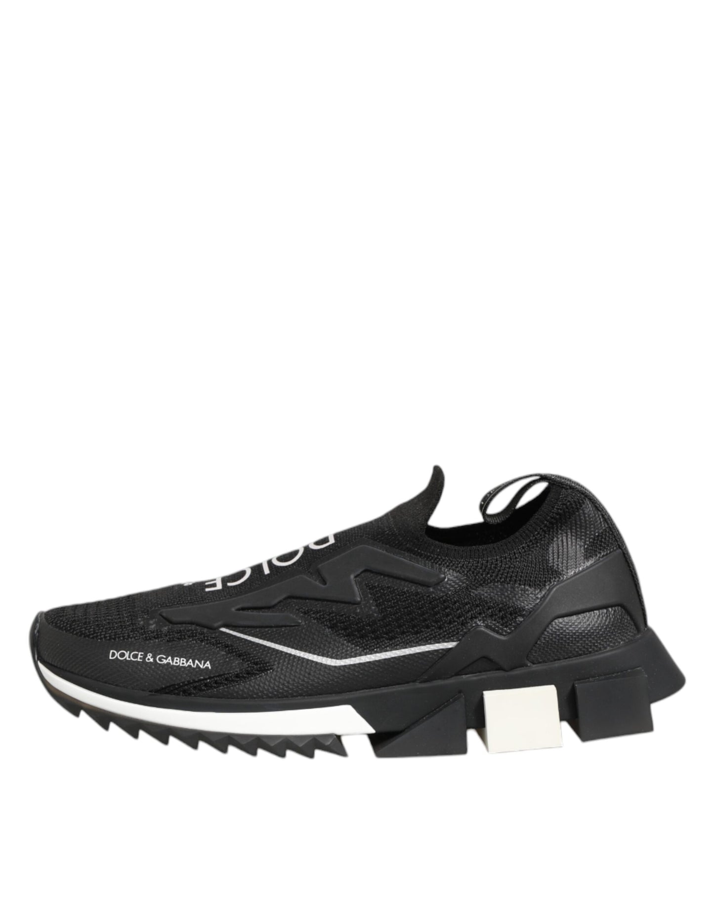 Dolce &amp; Gabbana Schwarze SORRENTO Sport Stretch Sneakers Schuhe