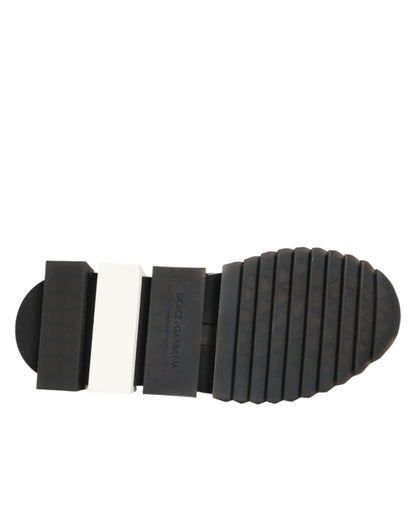 Dolce &amp; Gabbana Schwarze SORRENTO Sport Stretch Sneakers Schuhe