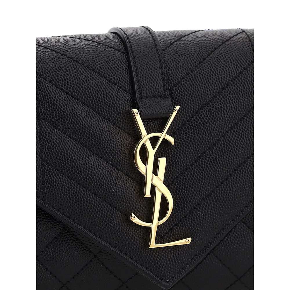 Saint Laurent Black Calf Leather Bos Taurus Shoulder Bag