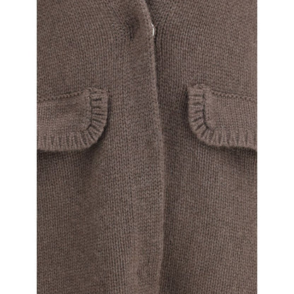 Ella Halblanger Pullover mit Haken- und Ösenverschluss vorne