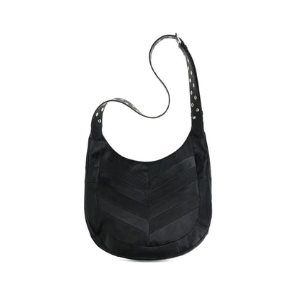 Valentino Garavani Black Leather Shoulder Bag