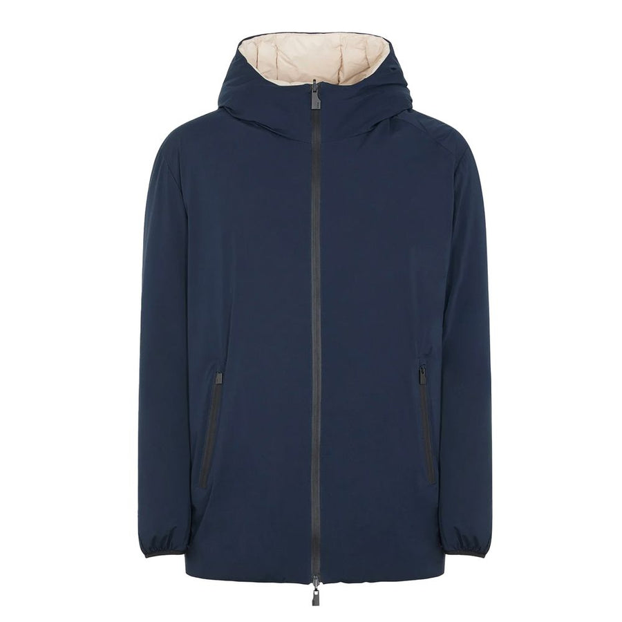 Suns Blue Polyester Men's Reversible Jacket